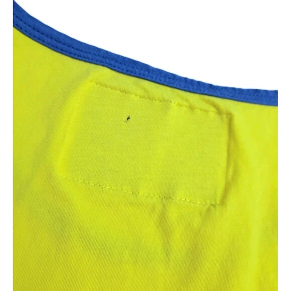 Dutch Bros Coffee Tank Top Mens Size XL Colorblock Red Yellow Blue - Picture 6 of 8